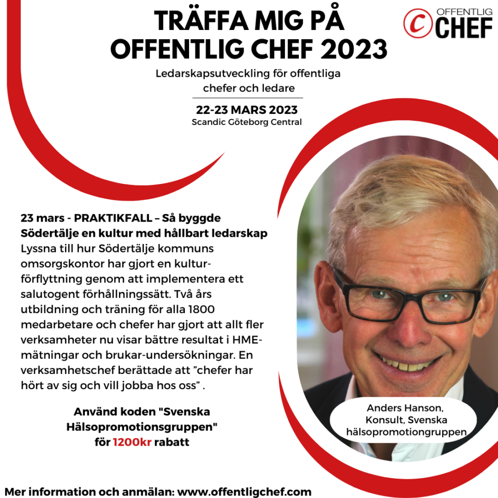 Offentlig Chef 2023 - Svenska Hälsopromotiongruppen